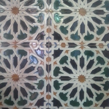 Tile work in the train station. I may not have formal education in art, but appreciating the tile work has become one of my favorite ways to explore a new city. This is just one of many photos I collected in Spain.